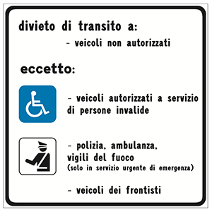 ESPLICATIVA ZONA TRAFFICO PEDONALE