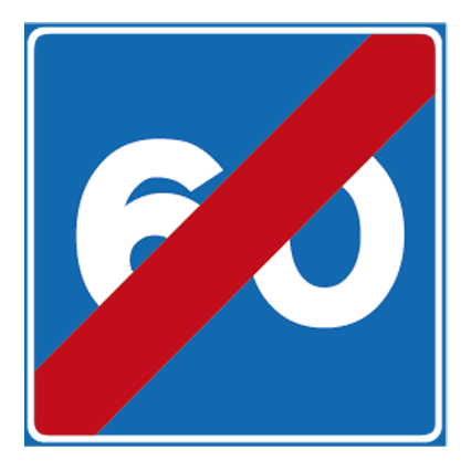 FINE VELOCITÀ CONSIGLIATA