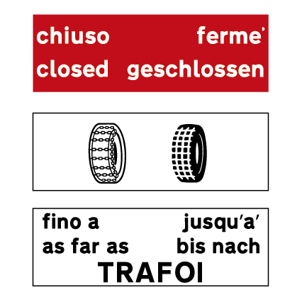 TRATTO TERMINALE DALLA STRADA O PASSO CHIUSO